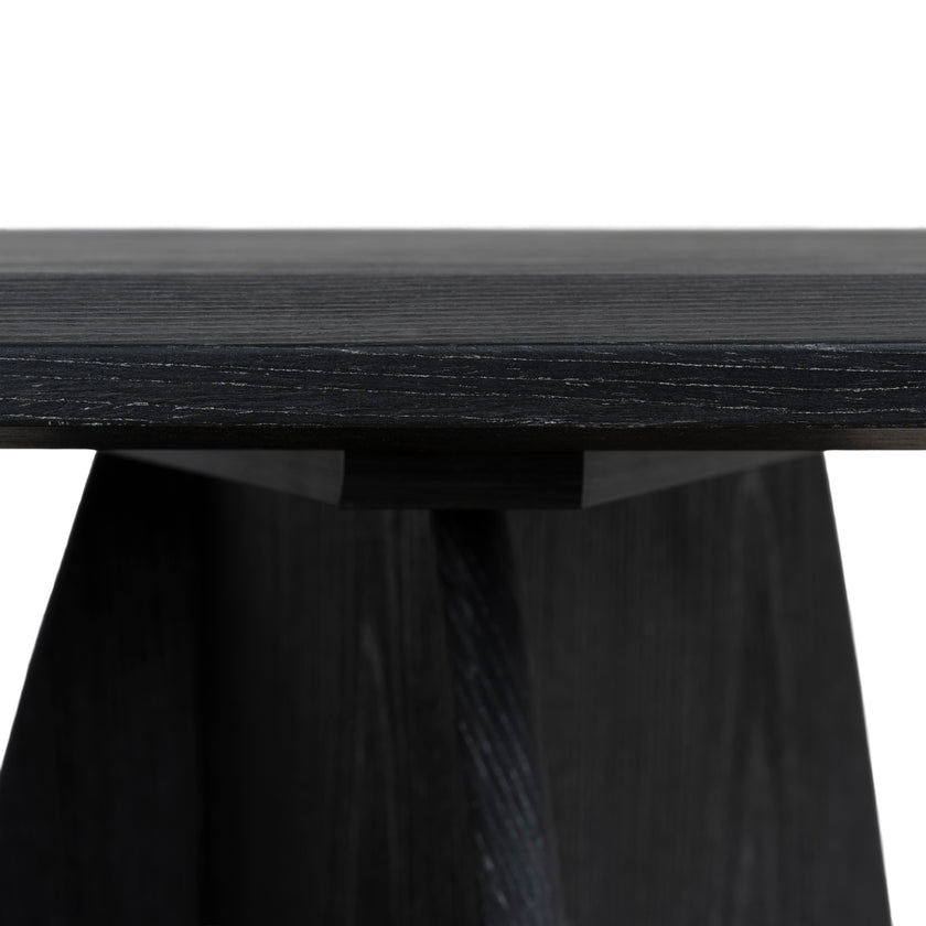 Ex Display - CDT10609-MK 1.5m Oval Console Table - Black Oak