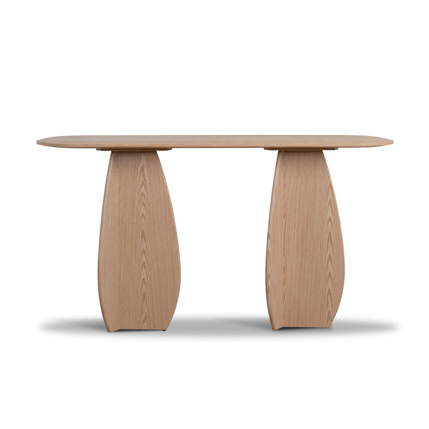 Ex Display - CDT10610-MK 1.5m Oval Console Table - Natural Oak