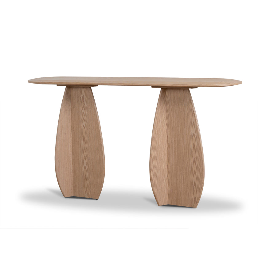 Ex Display - CDT10610-MK 1.5m Oval Console Table - Natural Oak