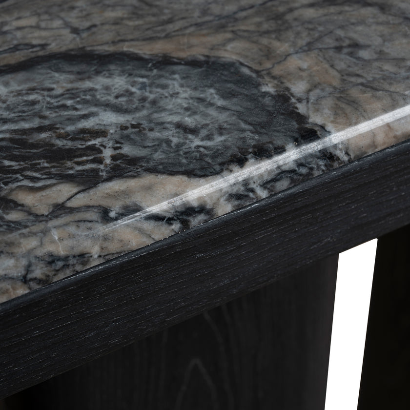 Ex Display - CDT10614-MK 1.5m Marble Console Table - Black