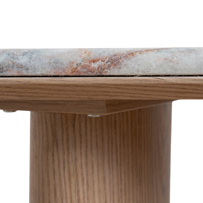 Ex Display - CDT10619-MK 1.6m Marble Console Table - Natural