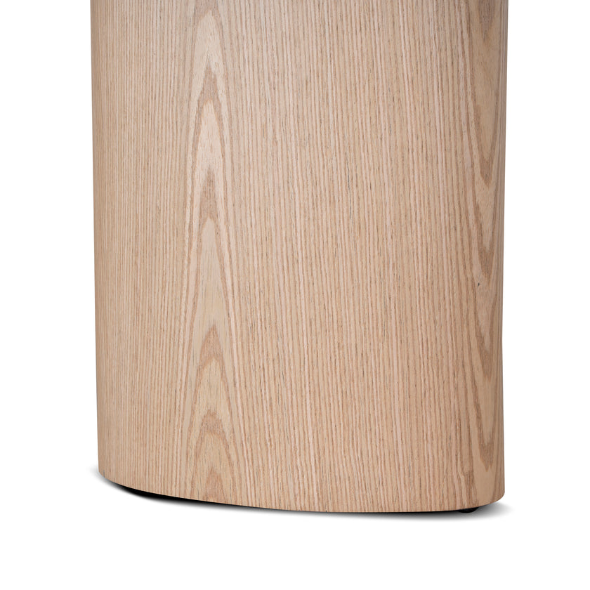 Ex Display - CDT10657-MK 2.2m White Marble Dining Table - Natural