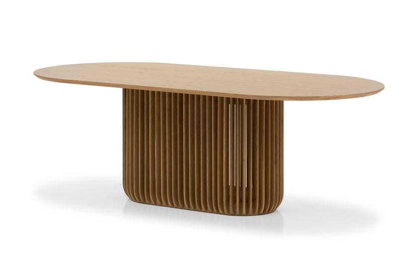 CDT10670-CU 2.2m Oval Dining Table - Natural