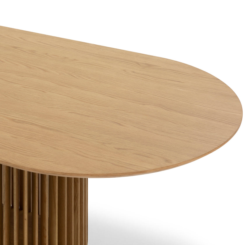 CDT10670-CU 2.2m Oval Dining Table - Natural