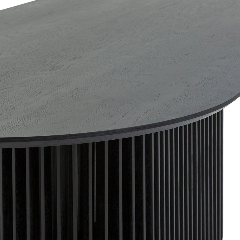 CDT10671-CU 2.2m Oval Dining Table - Black Stain