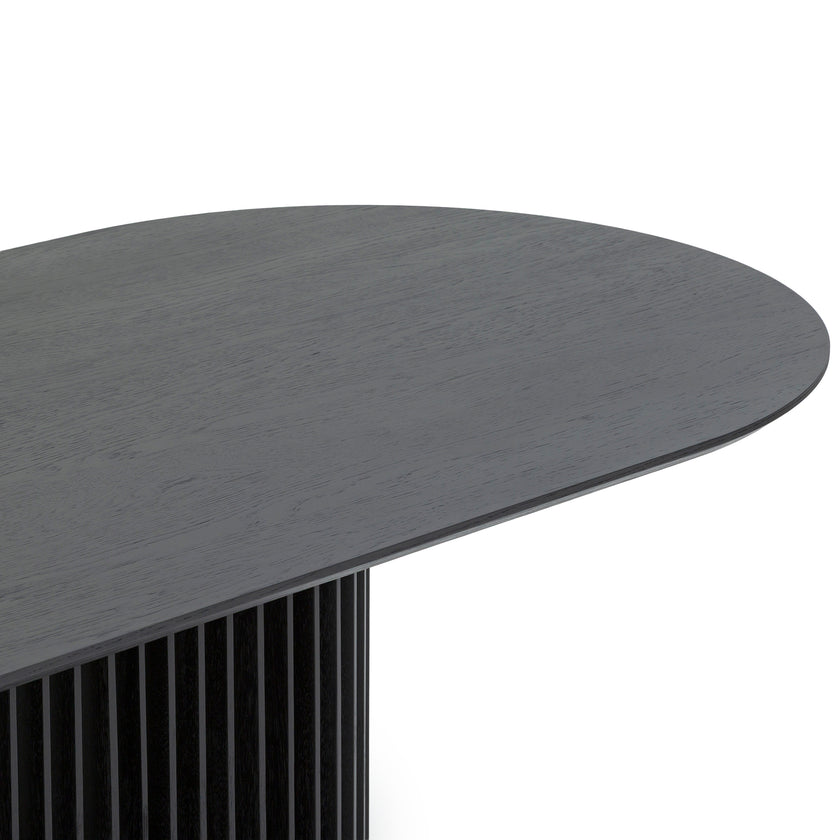 CDT10671-CU 2.2m Oval Dining Table - Black Stain