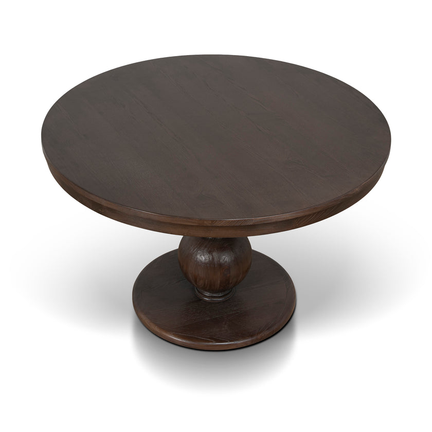 CDT10892-NI 1.2m Round Elm Dining Table - Walnut