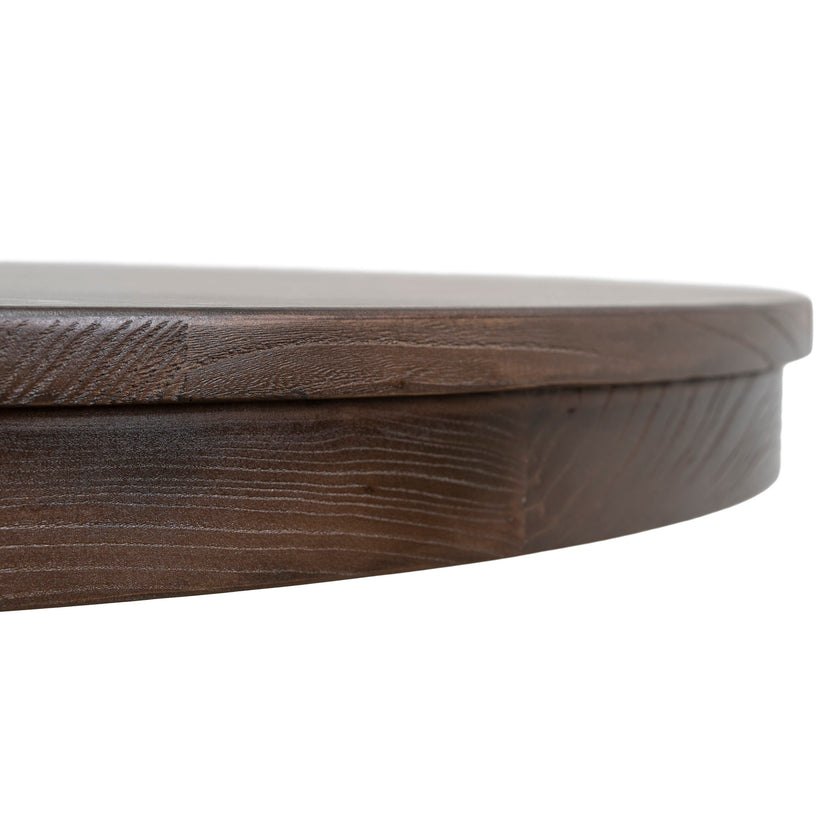 CDT10892-NI 1.2m Round Elm Dining Table - Walnut