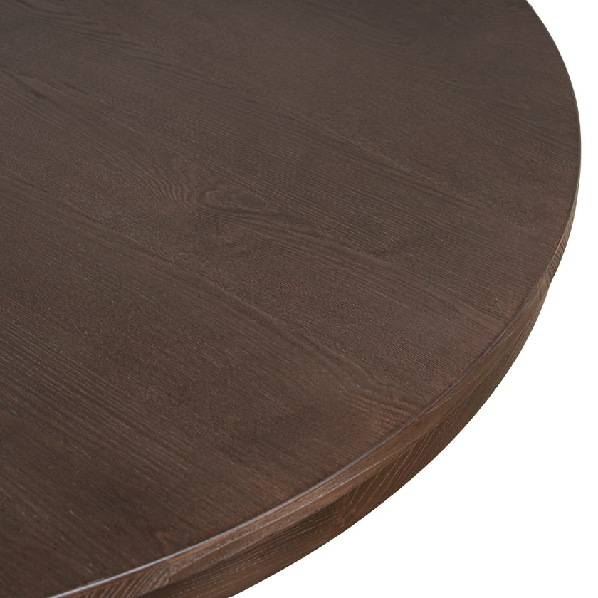 CDT10892-NI 1.2m Round Elm Dining Table - Walnut