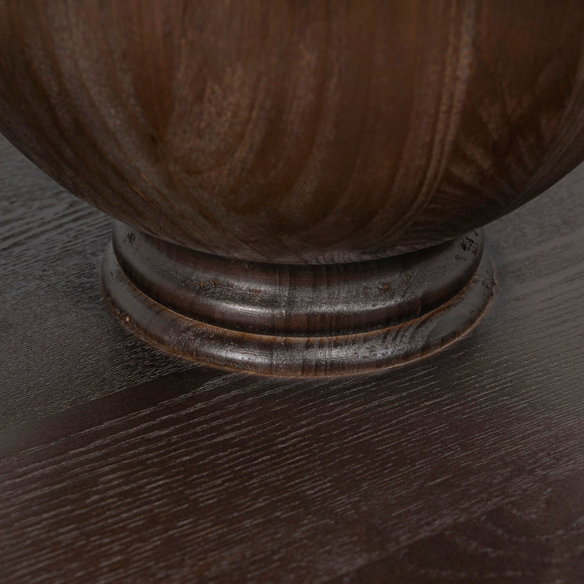 CDT10892-NI 1.2m Round Elm Dining Table - Walnut