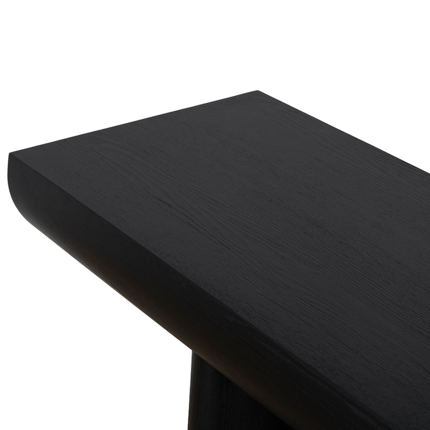 CDT10901-NI 1.8m Elm Console Table - Full Black