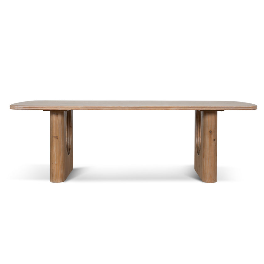 CDT10903-NI 2.4m Elm Dining Table - Natural