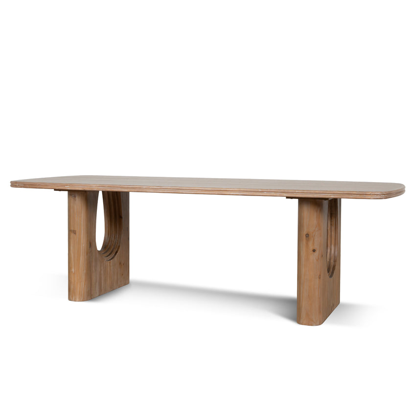 CDT10903-NI 2.4m Elm Dining Table - Natural
