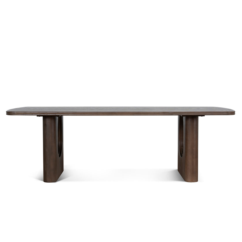 CDT10904-NI 2.4m Elm Dining Table - Walnut