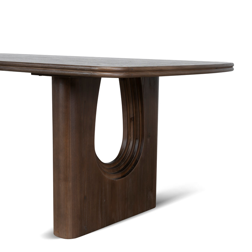 CDT10904-NI 2.4m Elm Dining Table - Walnut