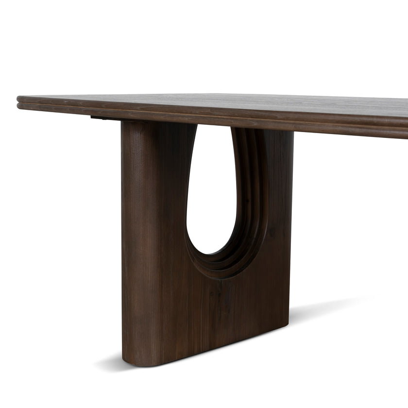 CDT10904-NI 2.4m Elm Dining Table - Walnut