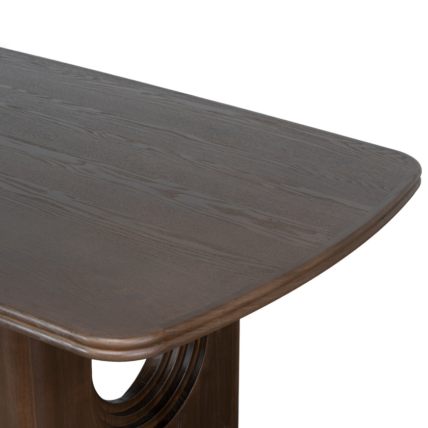 CDT10904-NI 2.4m Elm Dining Table - Walnut