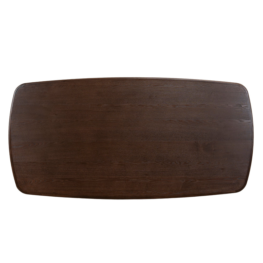 CDT10906-NI 1.8m Elm Dining Table - Walnut