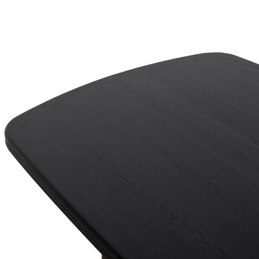 CDT10907-NI 1.8m Elm Dining Table - Full Black