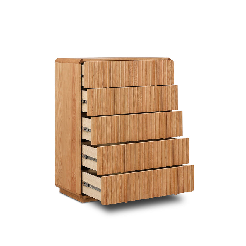 CDT10990-MA Tallboy Drawer Chest - Natural