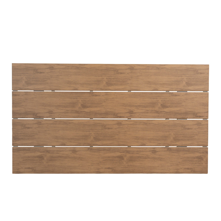 CDT12051-ID 1.6m Sand White Outdoor Dining Table - Natural