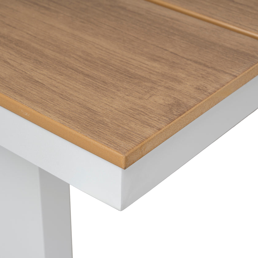 CDT12051-ID 1.6m Sand White Outdoor Dining Table - Natural