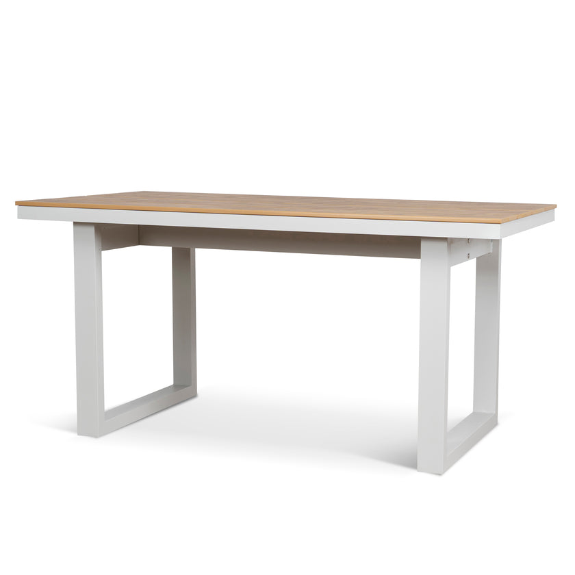 CDT12051-ID 1.6m Sand White Outdoor Dining Table - Natural
