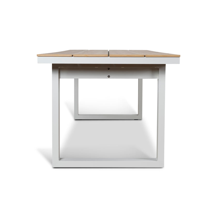 CDT12052-ID 2.3m Sand White Outdoor Dining Table - Natural