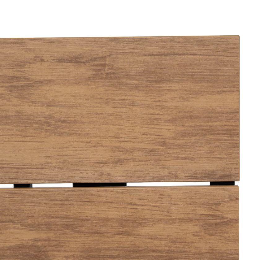 CDT12054-ID 2.3m Black Outdoor Dining Table - Natural