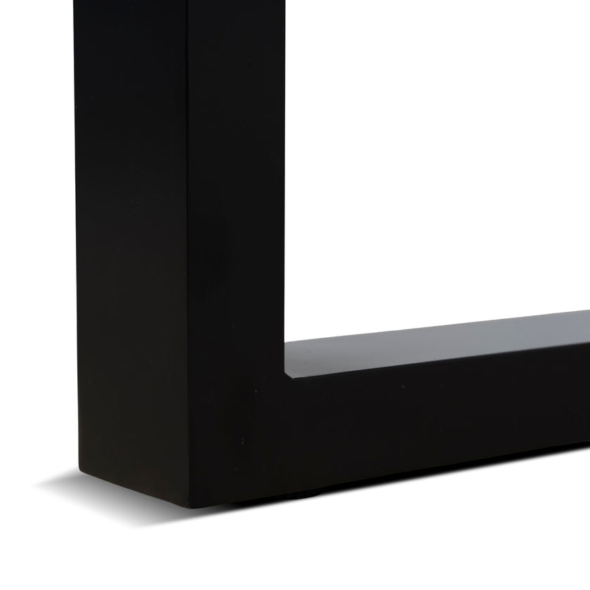 CDT12054-ID 2.3m Black Outdoor Dining Table - Natural