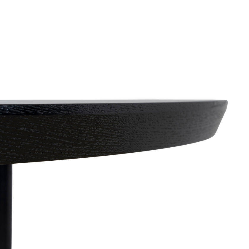 CDT12123-CI 1.2m Round Dining Table - Full Black