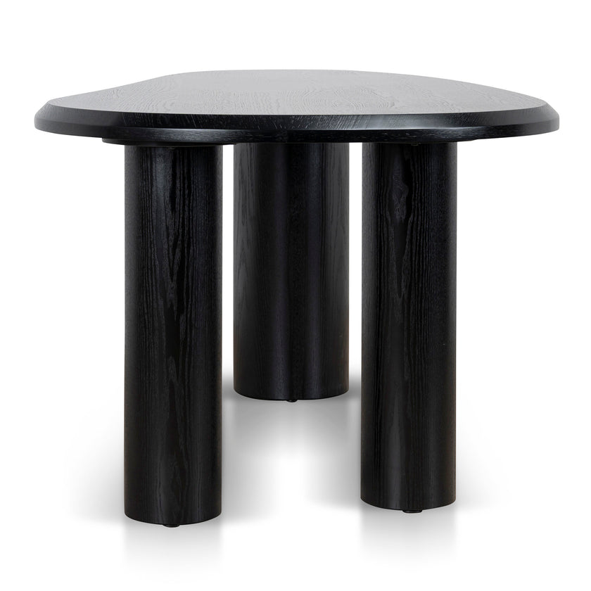 CDT12128-CI 2.1m Oval Dining Table - Full Black