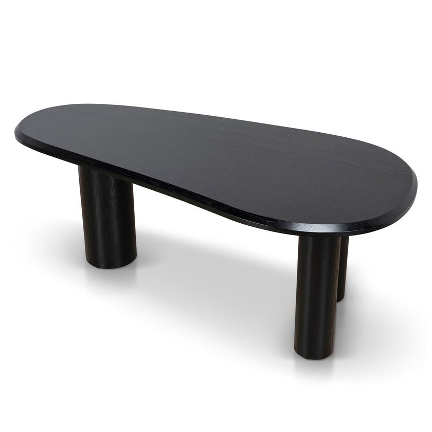 CDT12128-CI 2.1m Oval Dining Table - Full Black