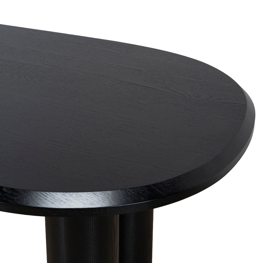 CDT12128-CI 2.1m Oval Dining Table - Full Black