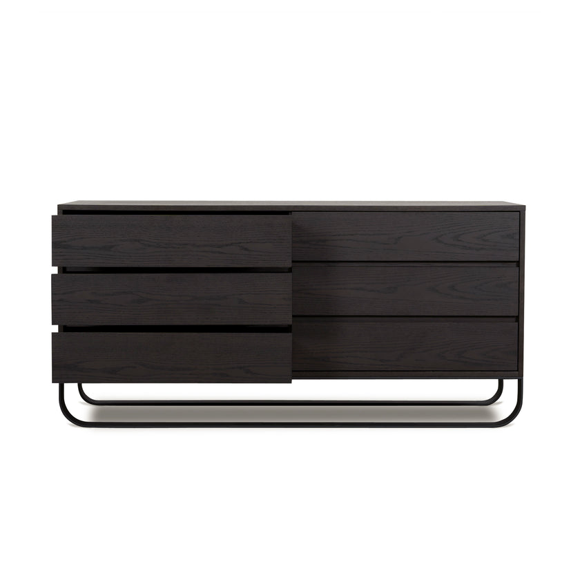 CDT12136-BB 1.6m Dresser Unit - Dark Walnut