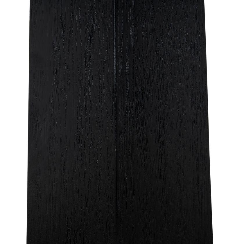 CDT12150-NI 1.2m Round Dining Table - Full Black