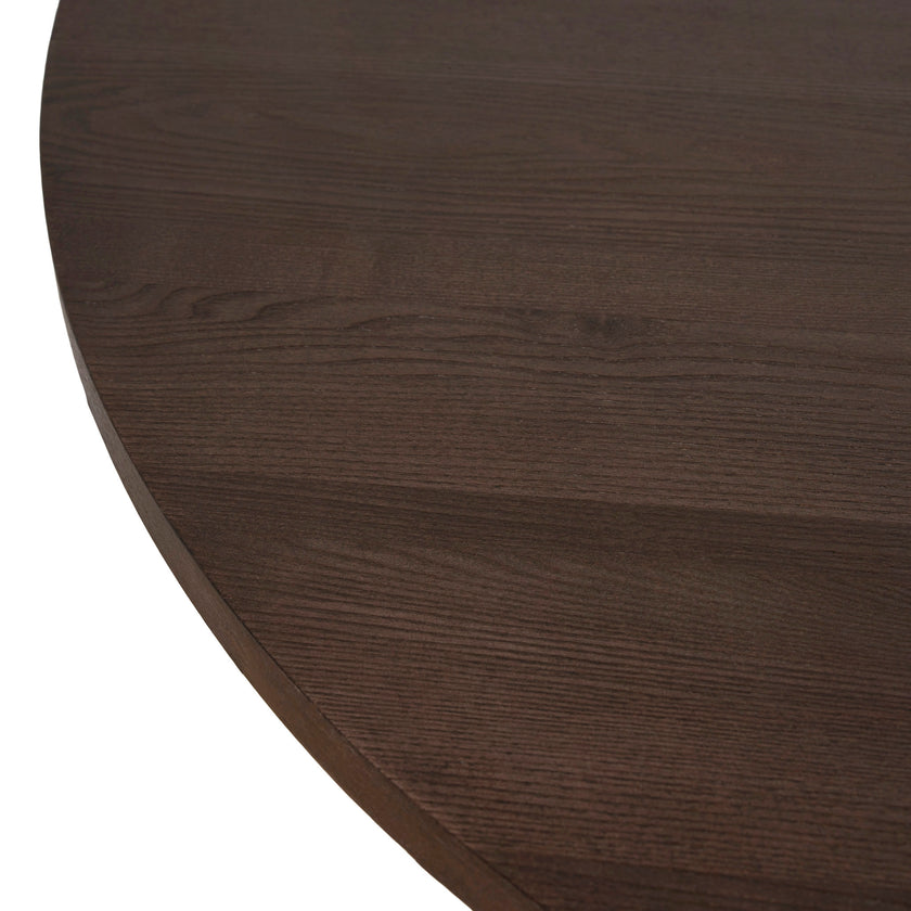 CDT12151-NI 1.2m Round Dining Table - Dark Brown