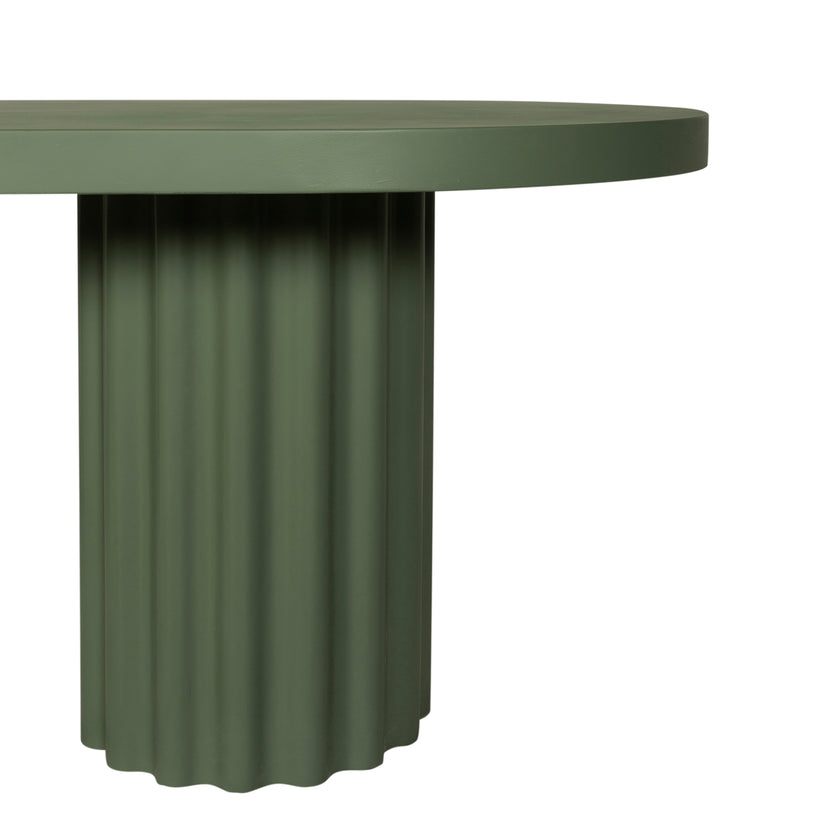 CDT12293-CO 2.4m Concrete Dining Table - Green