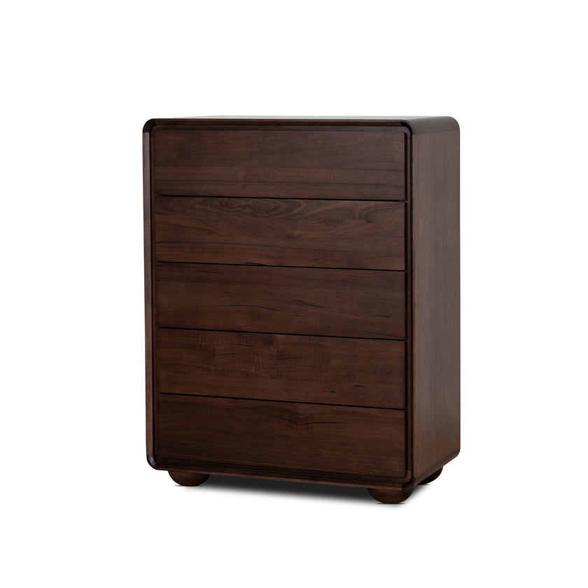 CDT12351-AW Tallboy Drawer Chest - Walnut