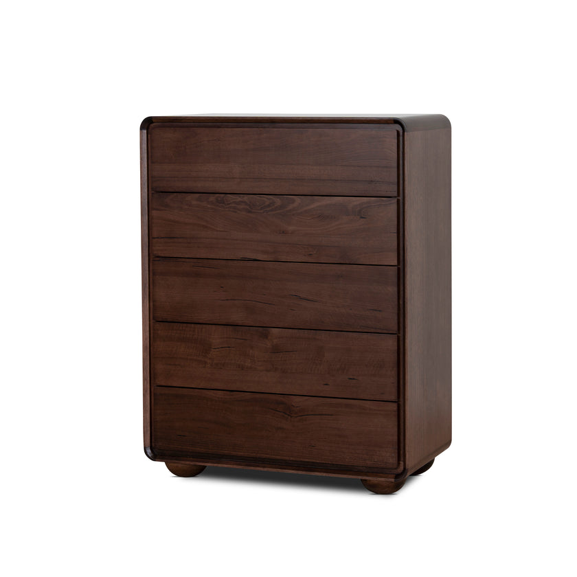 CDT12351-AW Tallboy Drawer Chest - Walnut