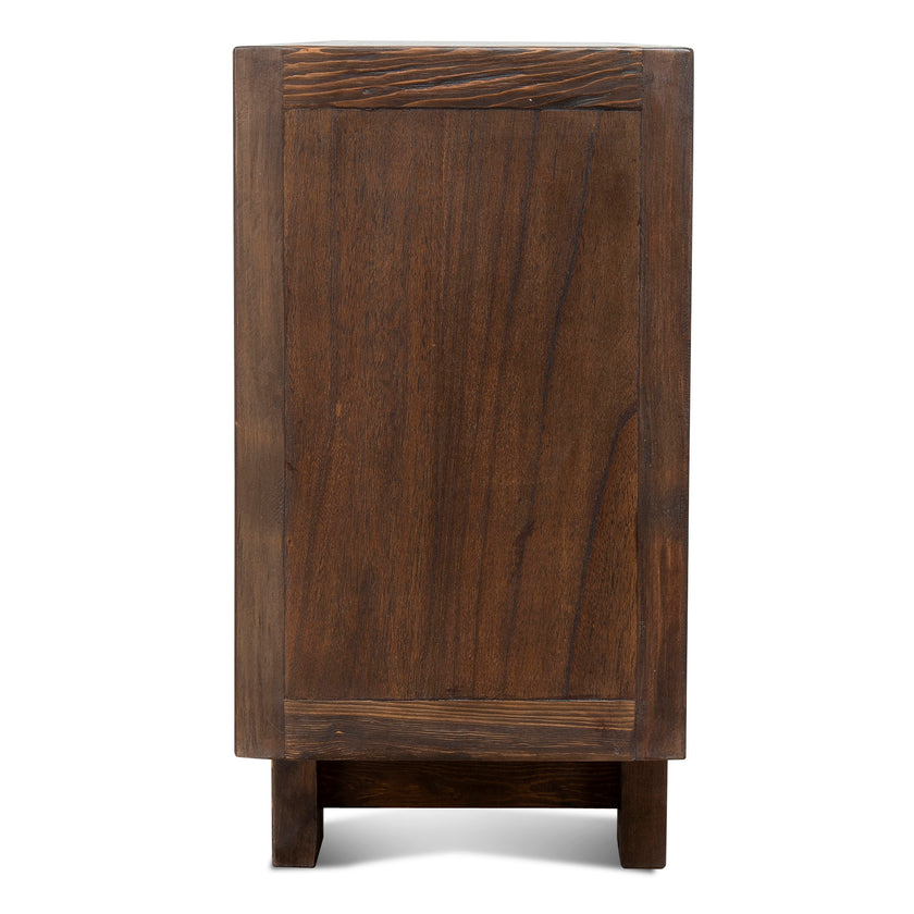 CDT12528-NA 1.83m Elm Sideboard Unit - Dark brown