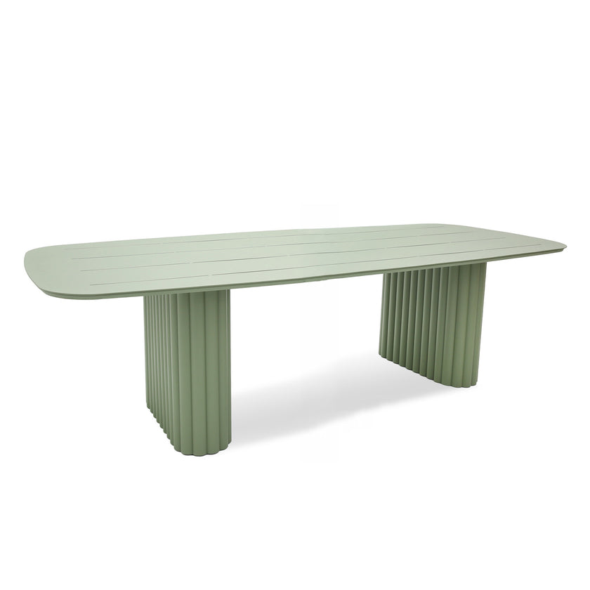 CDT12601-KT 2.4m Outdoor Dining Table - Sand Green