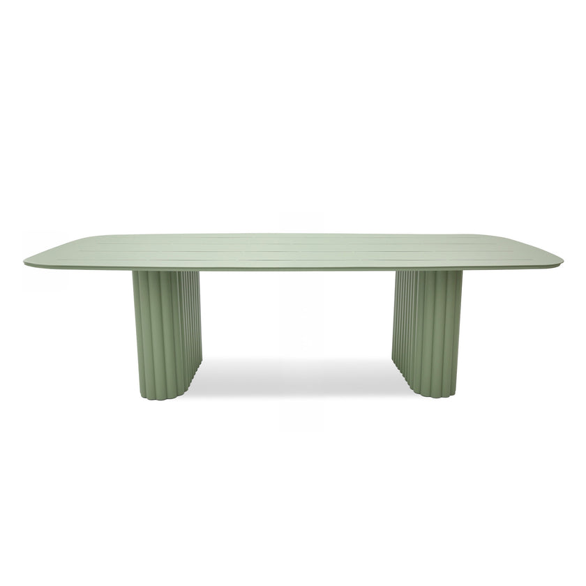 CDT12601-KT 2.4m Outdoor Dining Table - Sand Green