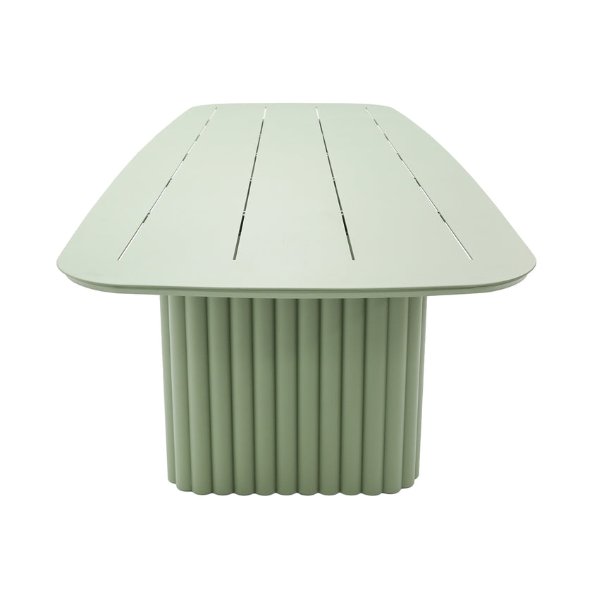 CDT12605-KT 3m Outdoor Dining Table - Sand Green