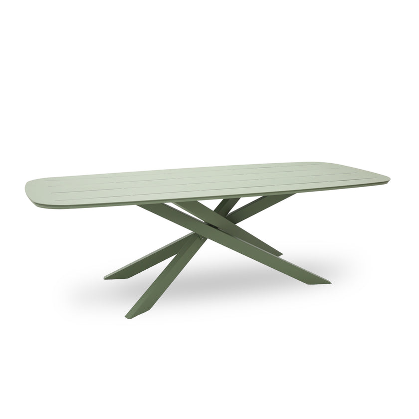 CDT12616-KT 2.4m Outdoor Dining Table - Sand Green