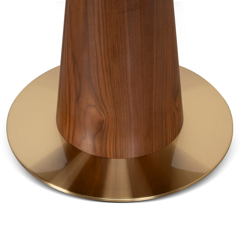 CDT12649-DR 1.2m Round Dining Table - Walnut