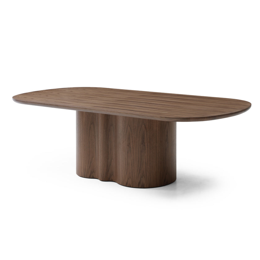 CDT12723-RX 2.39m Oval Dining Table - Walnut