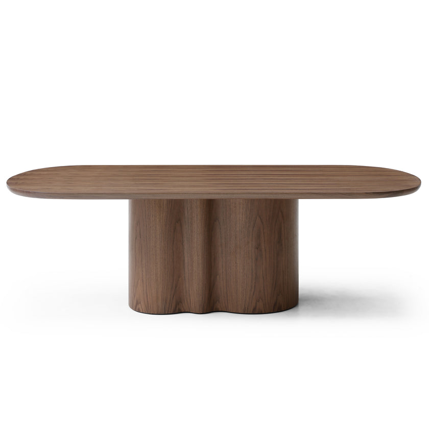 CDT12723-RX 2.39m Oval Dining Table - Walnut