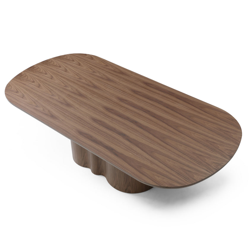 CDT12723-RX 2.39m Oval Dining Table - Walnut