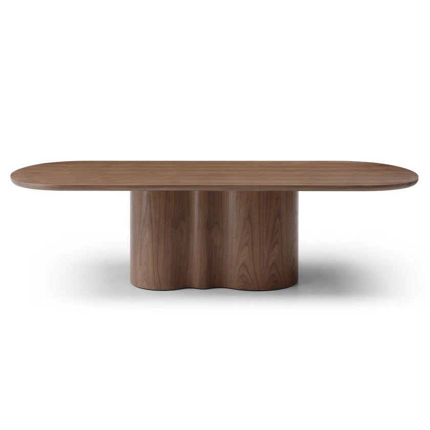 CDT12725-RX 2.7m Oval Dining Table - Walnut